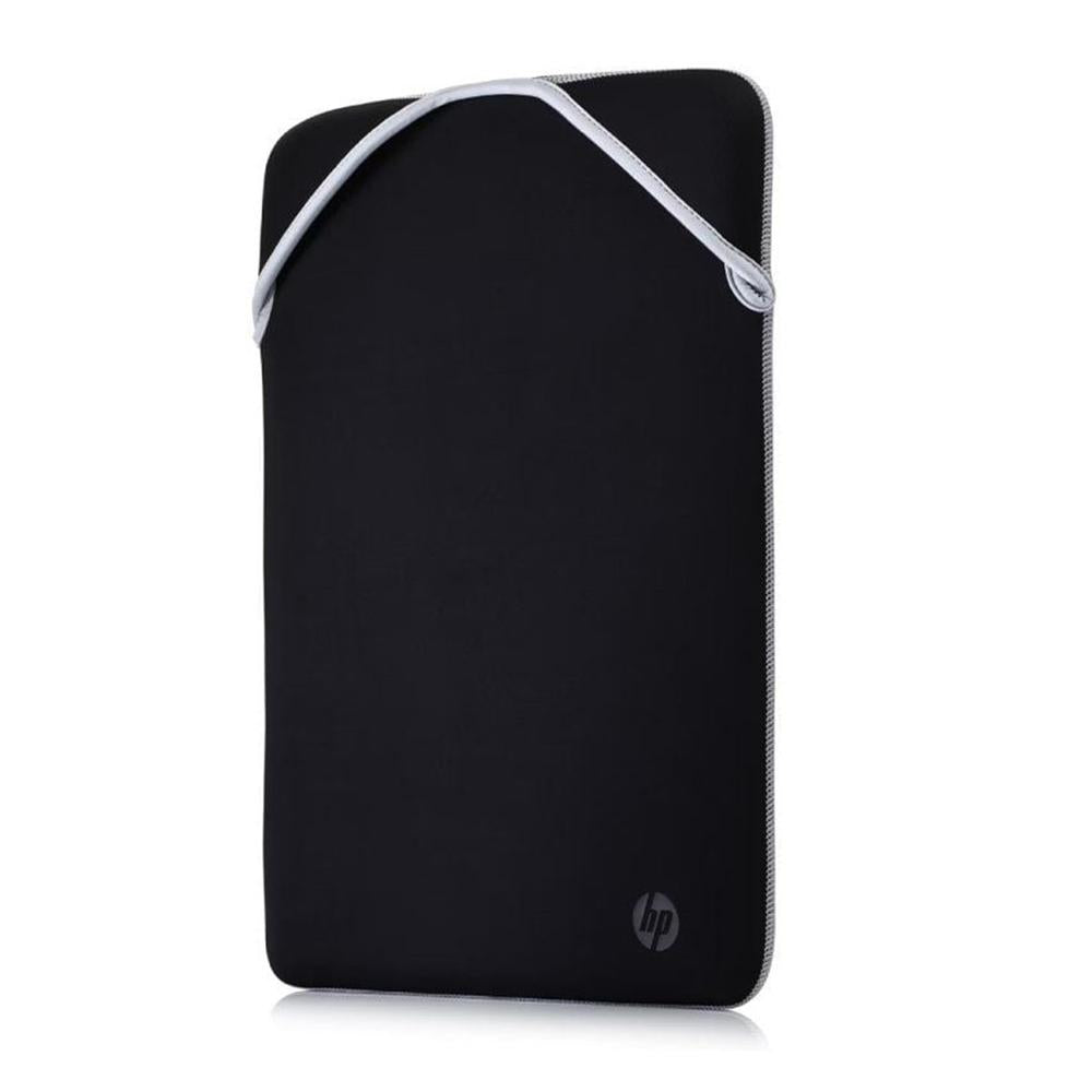 Funda HP reversible para portátil 14.1 pulgadas negro · plata