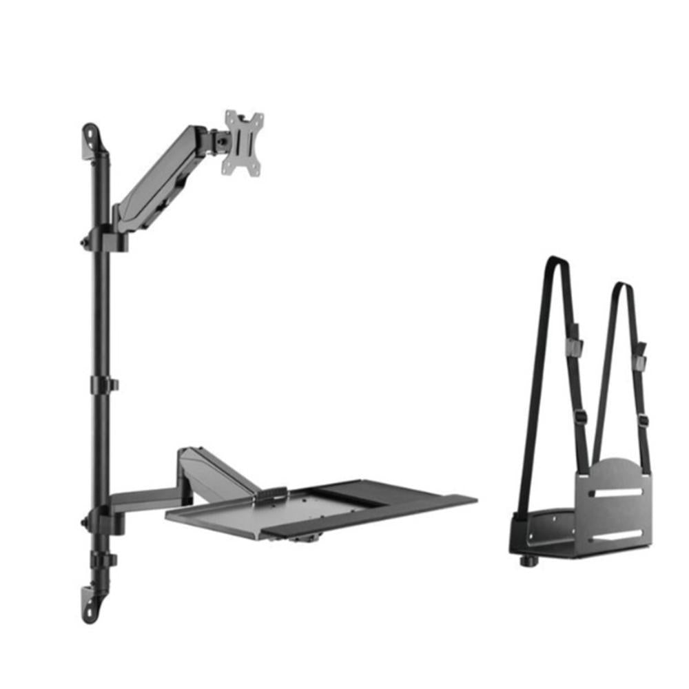 Soporte pared Equip vesa hasta 32 pulgadas 100x100 max 8kg + soporte teclado max 1kg
