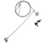Cable seguridad para portátiles 1.5m Conceptronic doble cabezal + llave