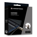 Cable seguridad Conceptronic combinacion 4 digitos para portatiles 1.8m