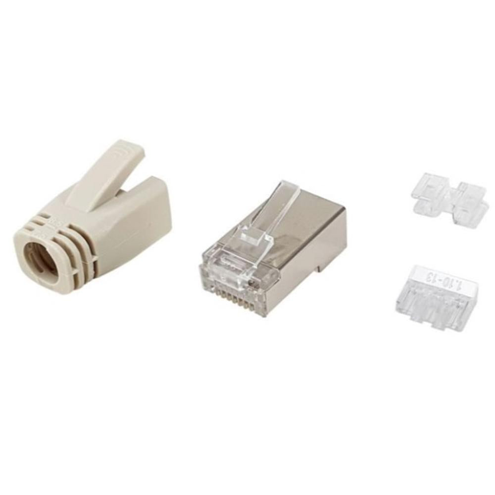 Kit 100 uds conectores RJ45 Equip categoria 6a stp