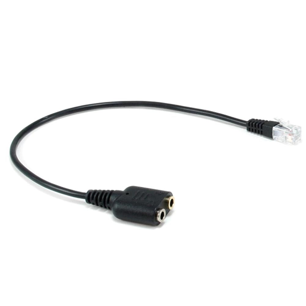 Cable rj9 a 2 x jack 3.5mm Equip macho - hembra 0.25m