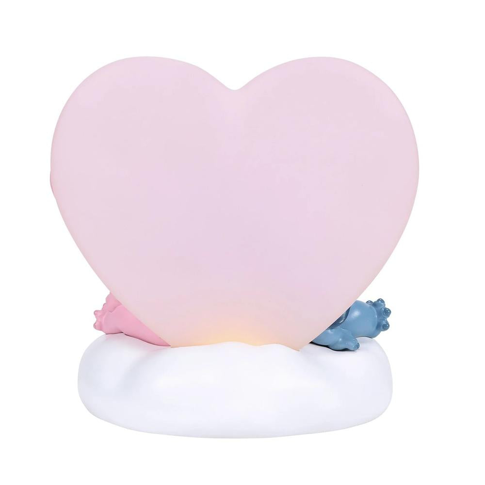 Figura iluminada enesco disney stitch y angel