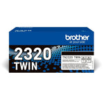 Pack toner Brother tn2320twin negro 2uds
