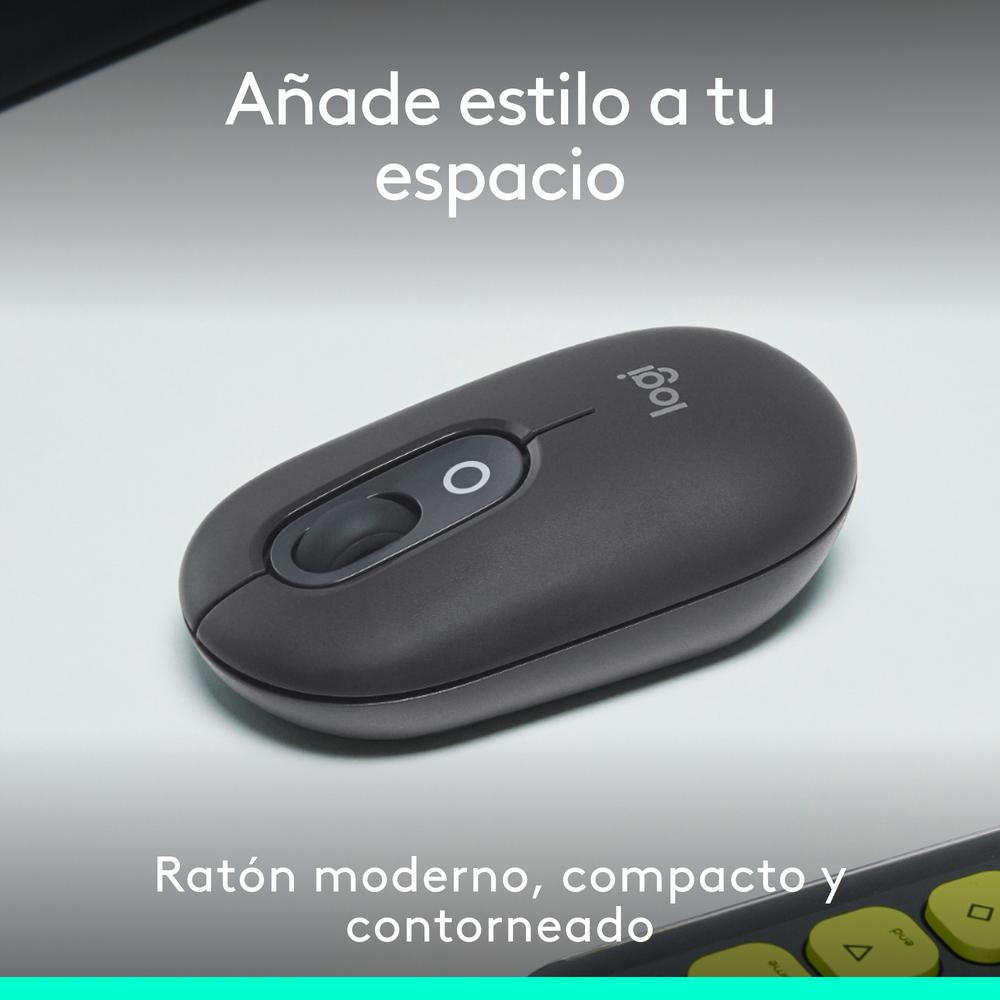 Ratón inalámbrico Logitech pop mouse grafito