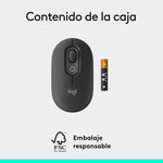 Ratón inalámbrico Logitech pop mouse grafito