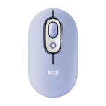 Ratón inalámbrico Logitech pop mouse lila