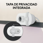 Webcam logitech brio 100 blanco full hd -  usb