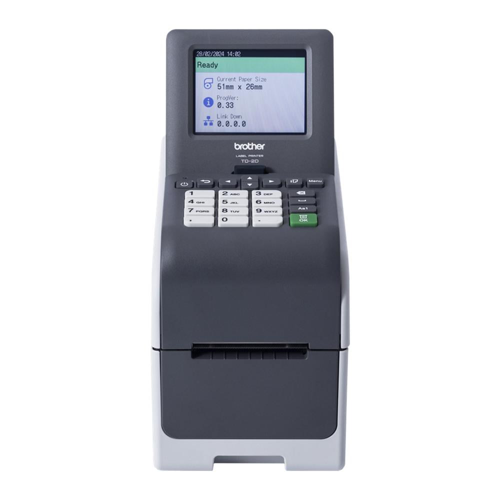 Impresora de etiquetas y tickets brother td - 2350dsa203 termica directa -  usb tipo c -  red -  wifi -  bluetooth
