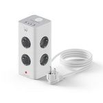 Regleta sobremesa Ewent ew3864 8x schuko · 2x USB tipo a · 2x USB tipo b