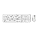 Teclado + ratón Logitech mk950 inalámbrico blanco