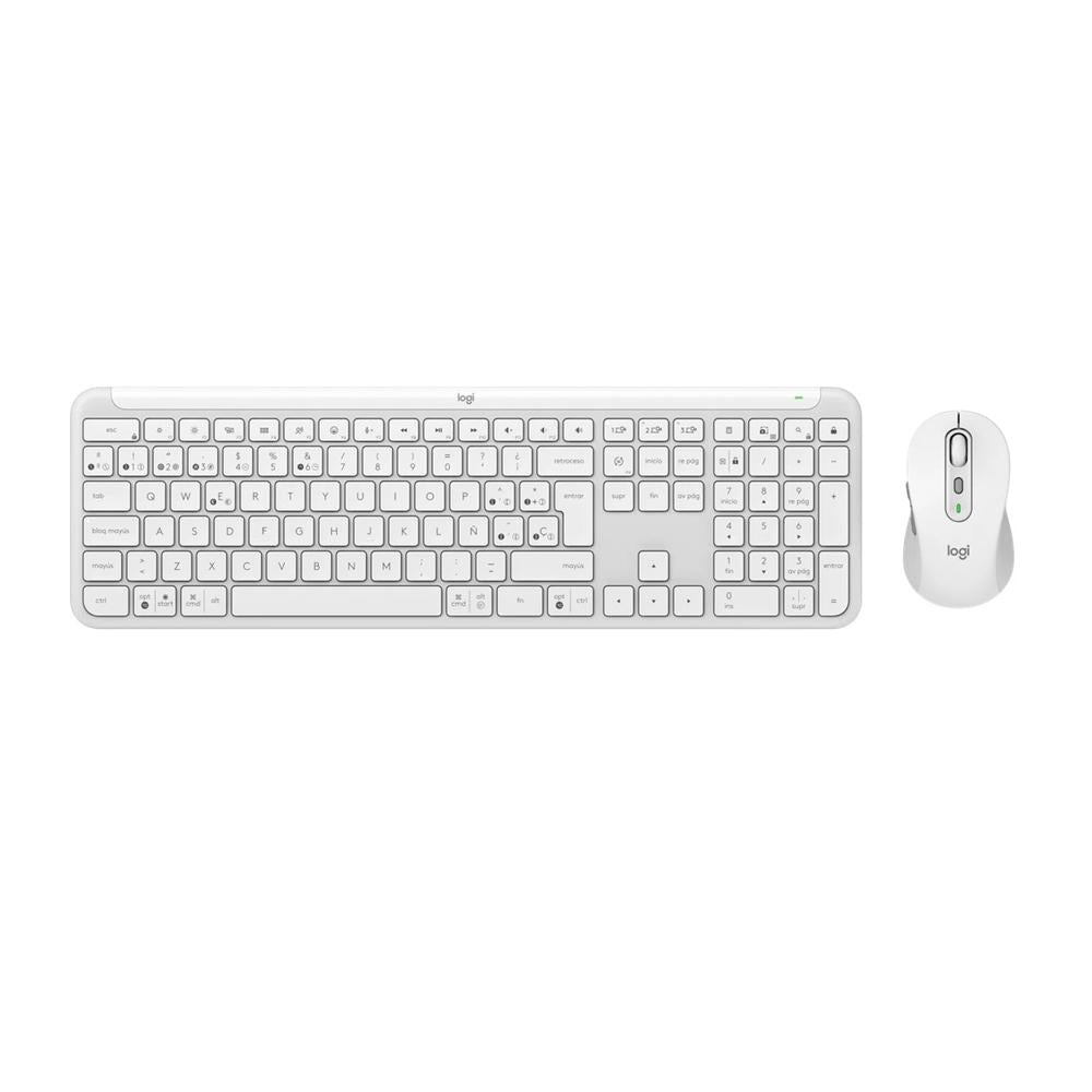 Teclado + ratón Logitech mk950 inalámbrico blanco