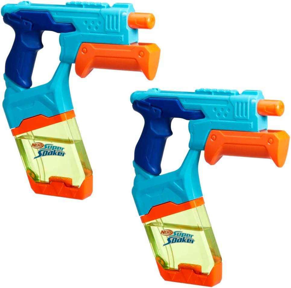 2 pistolas hasbro nerf super soaker