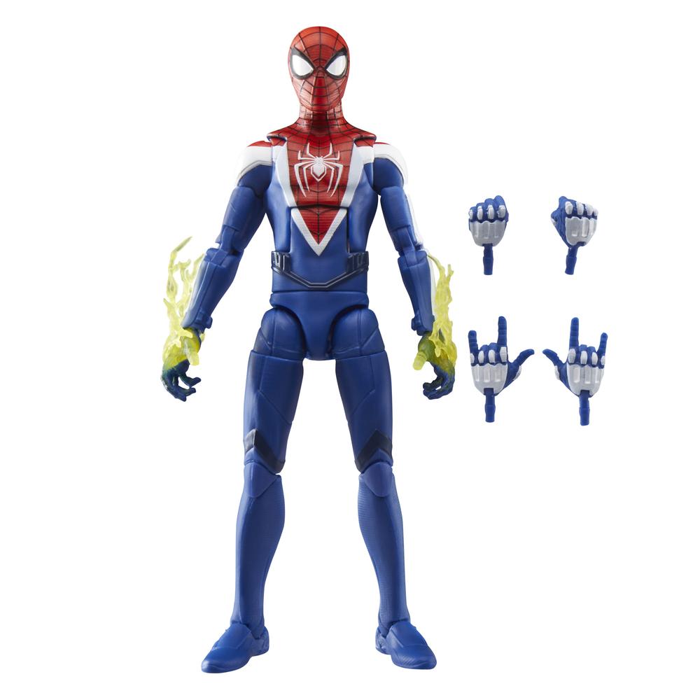 Figura hasbro marvel legends series spider - man 2 miles morales (upgraded suit style)