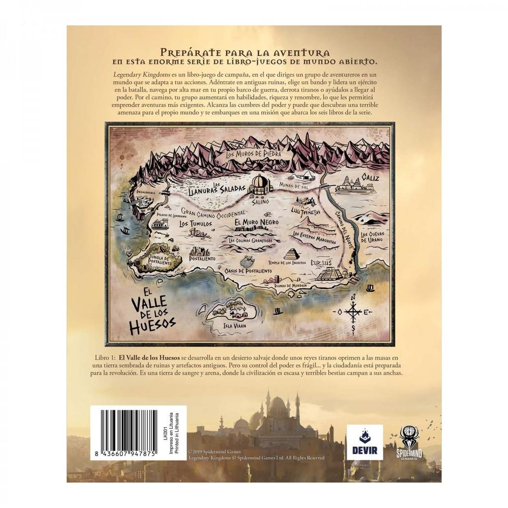 Libro · juego legendary kingdoms 1: el valle de los huesos