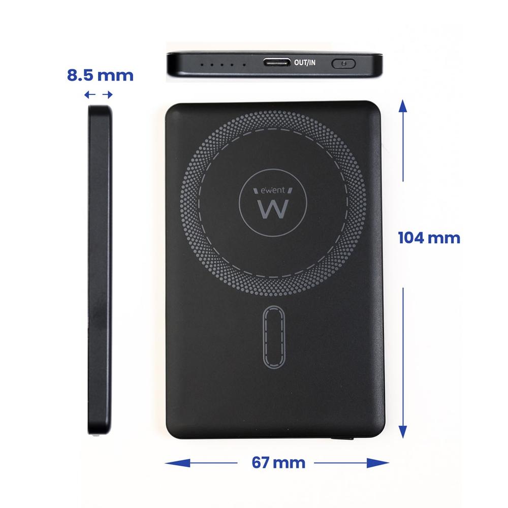 Powerbank Ewent ew1160 ultraslim magsafe 5000mah