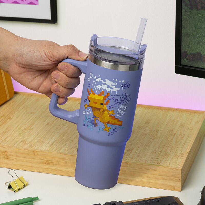 Vaso termo con pajita paladone minecraft