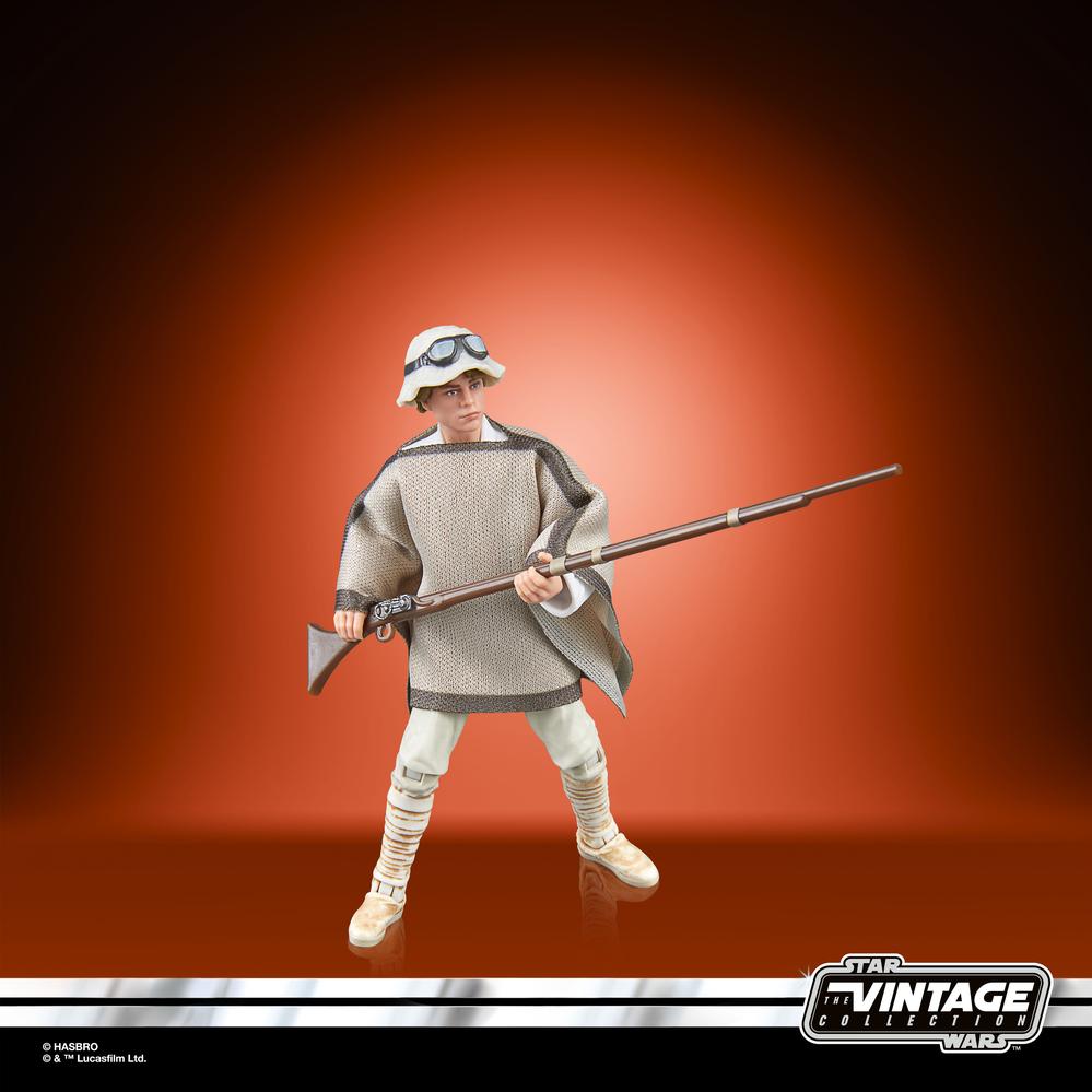 Figura hasbro star wars landspeeder & luke skywalker (tatooine)