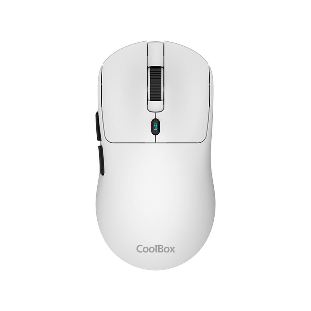 Mouse ratón Coolbox w03 ultraligero blanco 10000 dpi gaming inalámbrico rf+bt