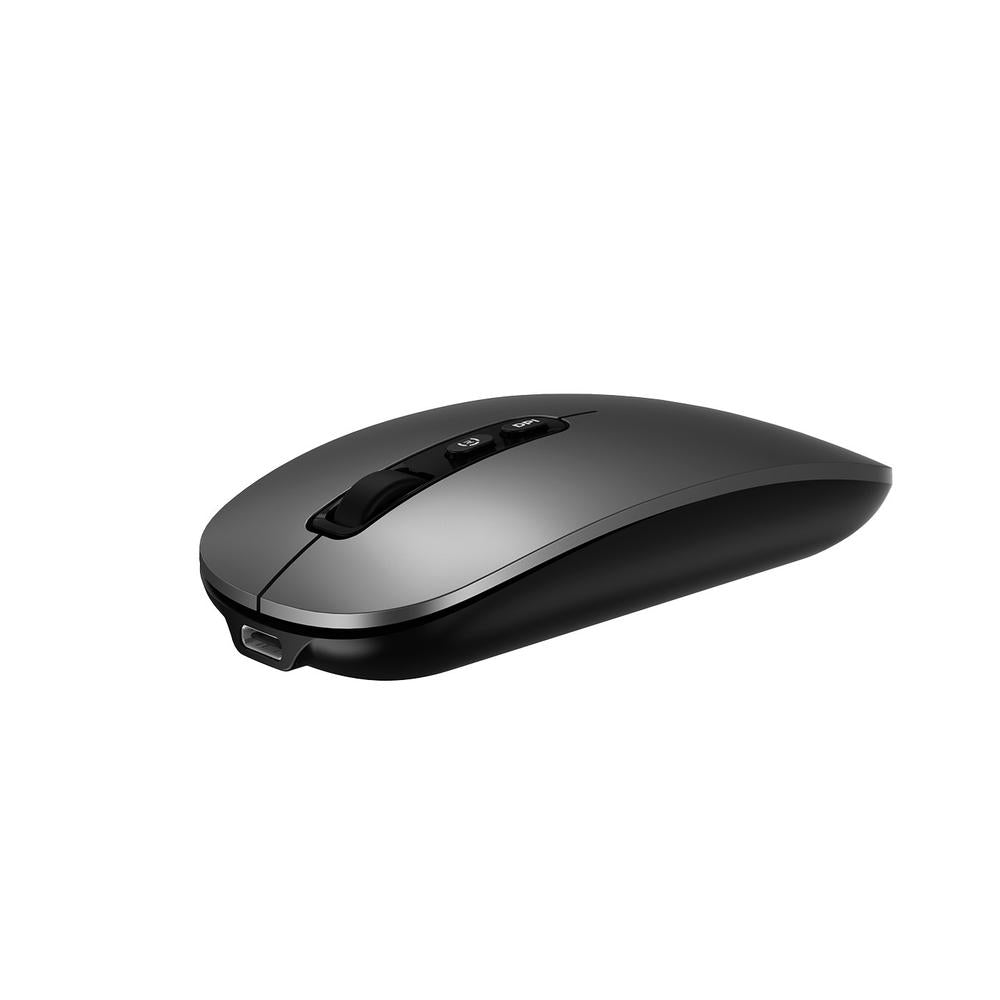 Mouse raton Coolbox ia w02 gris 1600 dpi inalambrico rf+bt