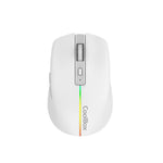Mouse ratón Coolbox gaming w01 blanco 1600 dpi inalámbrico recargable