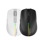 Mouse raton Coolbox gaming w01 blanco 1600 dpi inalambrico recargable