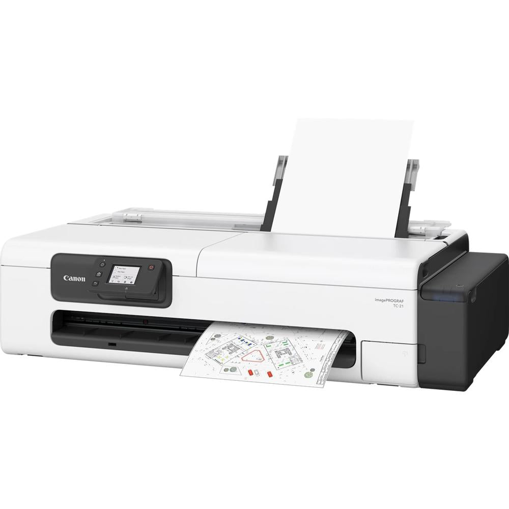 Plotter Canon tc - 21 imageprograf a1 24 pulgadas -  2400ppp -  usb -  red -  wifi -  diseño cad -  tinta pigmentada 4 colores