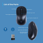 Ratón inalámbrico Ewent ew3218 negro