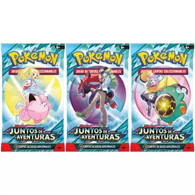 Pokemon tcg escarlata y púrpura juntos de aventuras booster