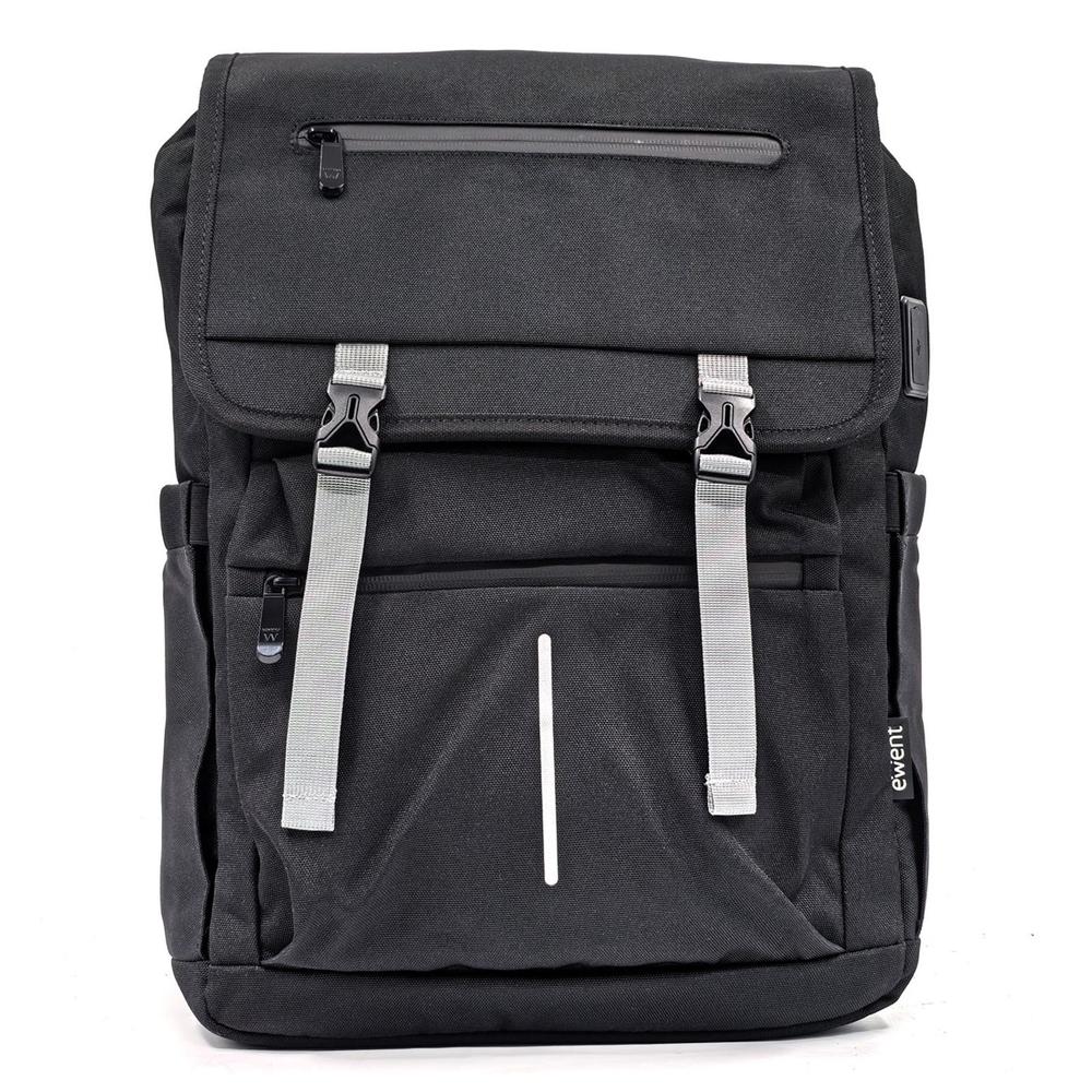 Mochila unisex Ewent vintage para portátil 16.1 pulgadas negra