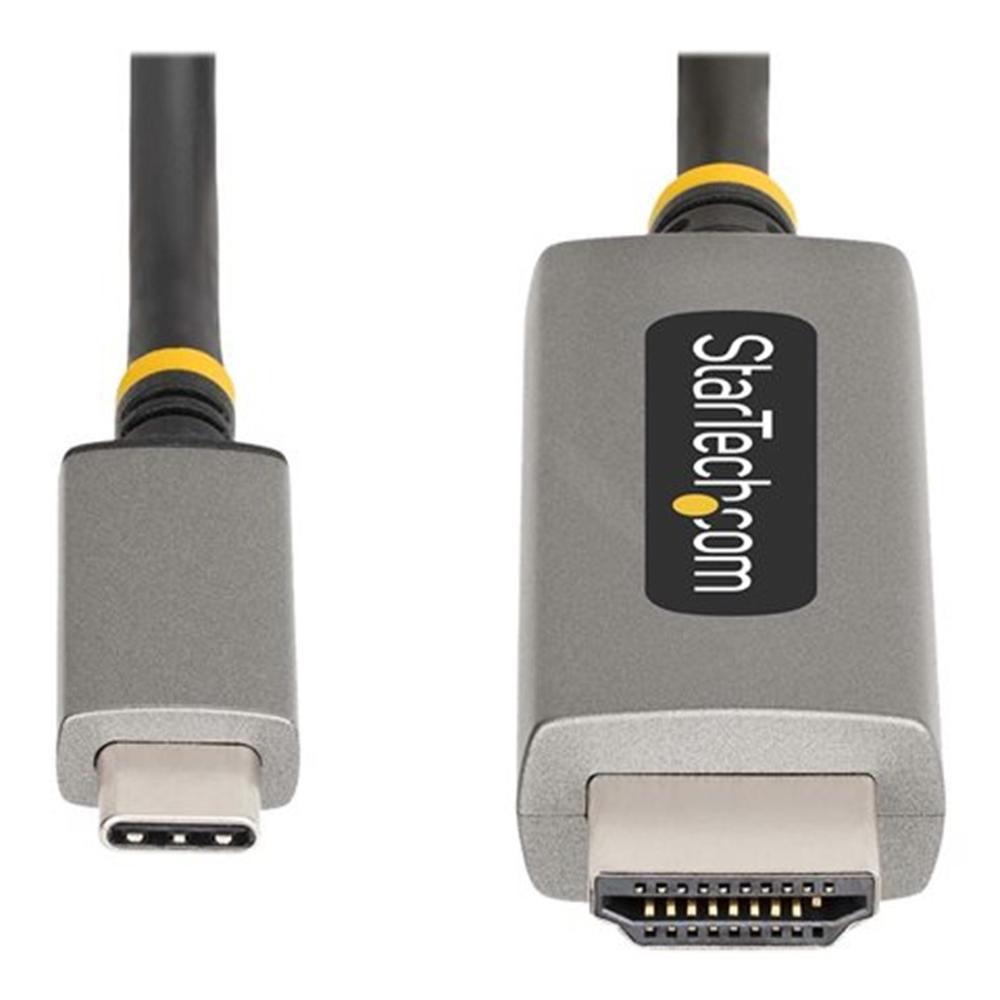 Cable USB tipo c a HDMI startech 2m · macho - macho · gris