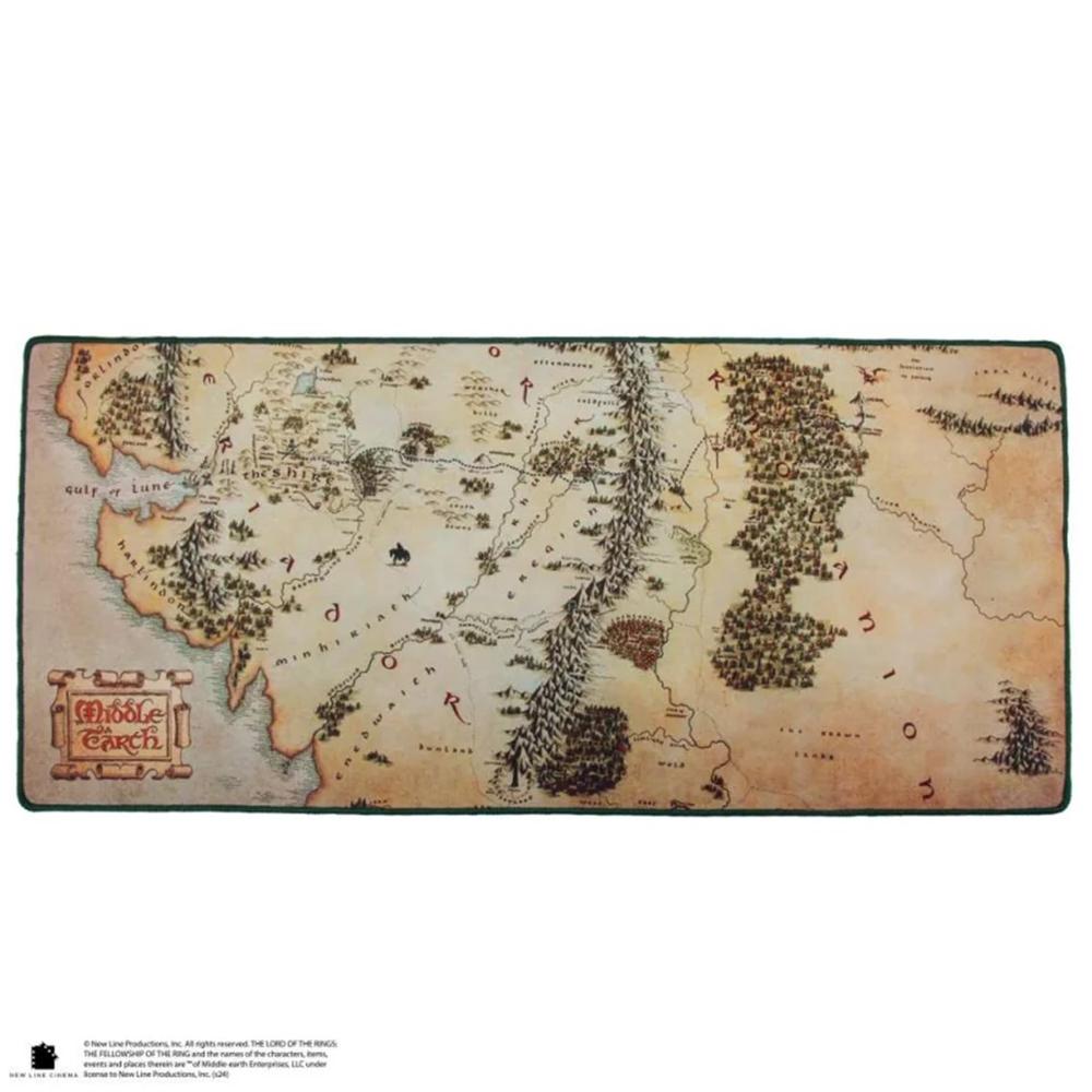 Alfombrilla escritorio cinereplicas el señor de los anillos mapa de la tierra media