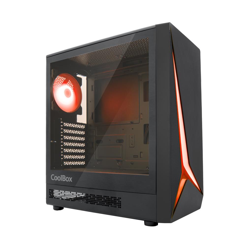 Caja ordenador gaming Coolbox ga450 star light argb ATX negro