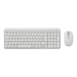 Teclado + mouse Logitech mk250 inalámbrico blanco