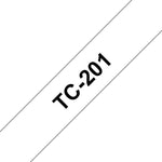 Cinta laminada Brother tc201 12mm x 7.7m