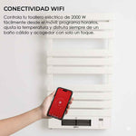 Yoevu -  radiador toallero eléctrico con calefactor 500 - 1500w blanco