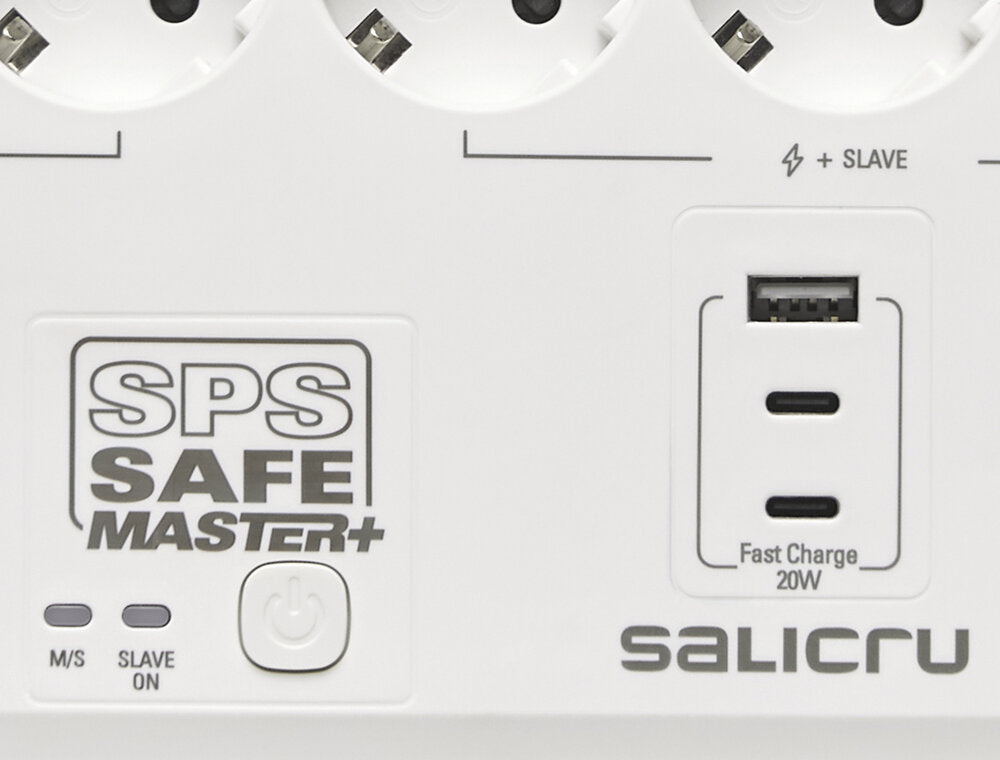 Regleta salicru sps safe master+ 6 tomas schuko