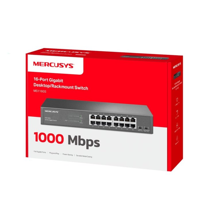 Switch mercusys ms124gs 24 puertos