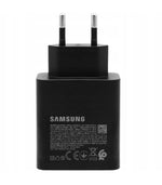 Cargador Samsung 50w 2x USB tipo c negro + cable USB tipo c