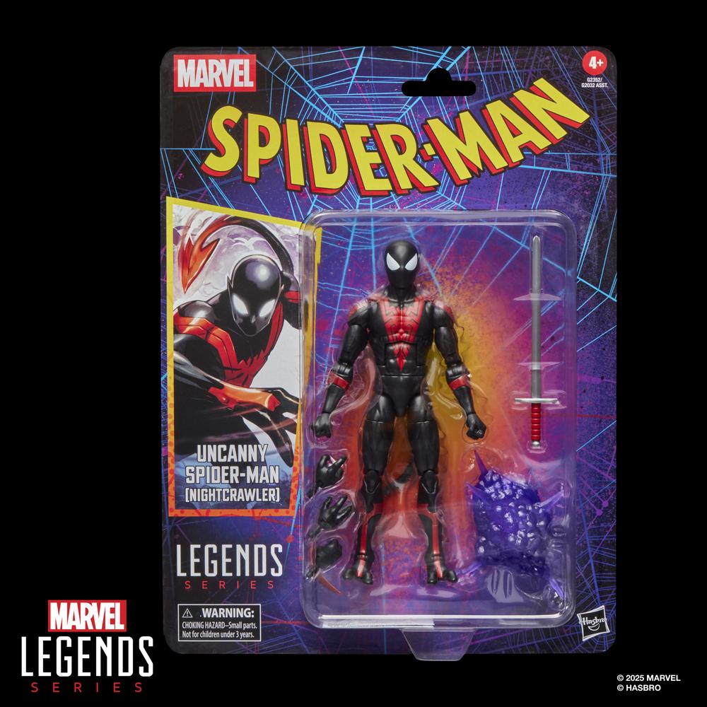 Figura hasbro marvel legends series uncanny spider - man (nightcrawler)