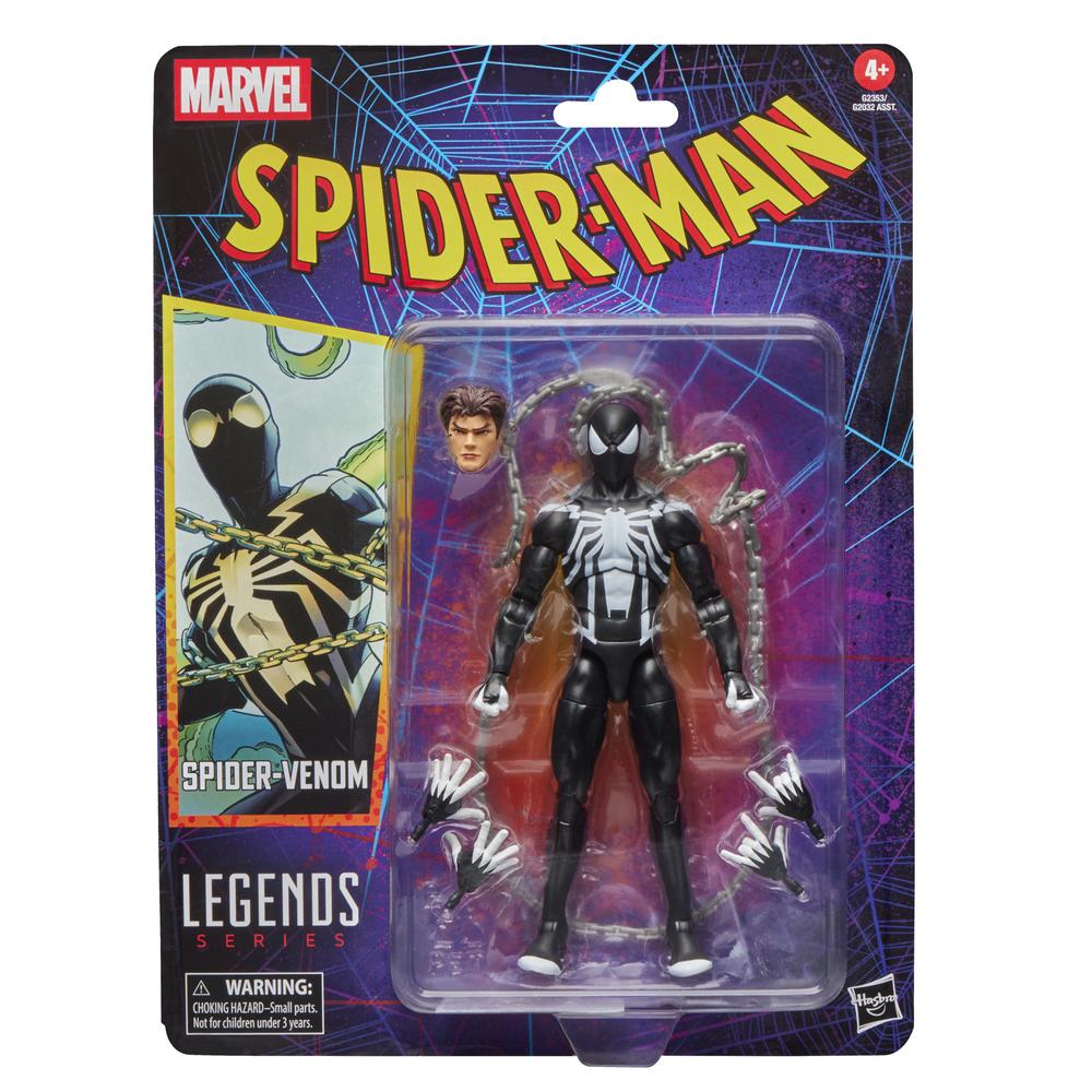 Figura hasbro marvel legends series spider - man spider - venom
