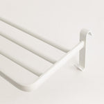 Yoevu repisa blanca con ganchos compatible con toalleros electricos yoevu