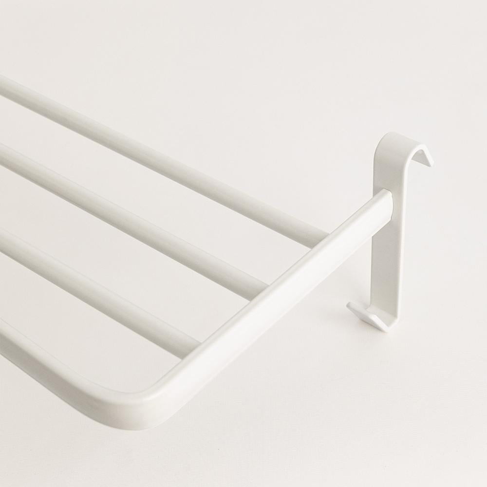 Yoevu repisa blanca con ganchos compatible con toalleros electricos yoevu