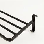 Yoevu repisa con ganchos compatible con toalleros eléctricos yoevu Negro #negro