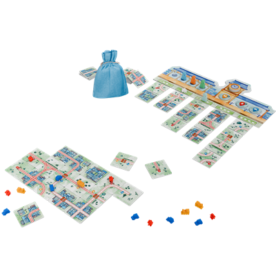 Juego de mesa railroad tiles