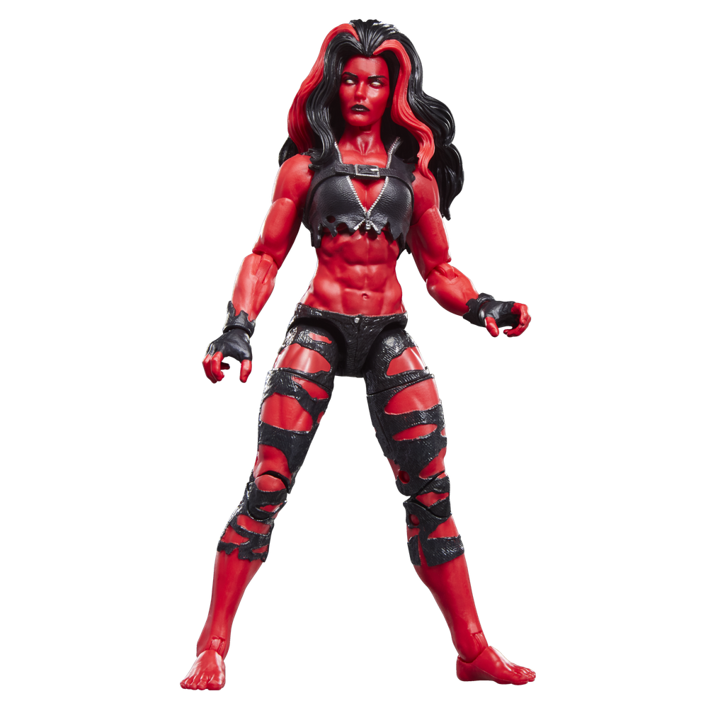 Figura hasbro marvel legends series hulk red she - hulk