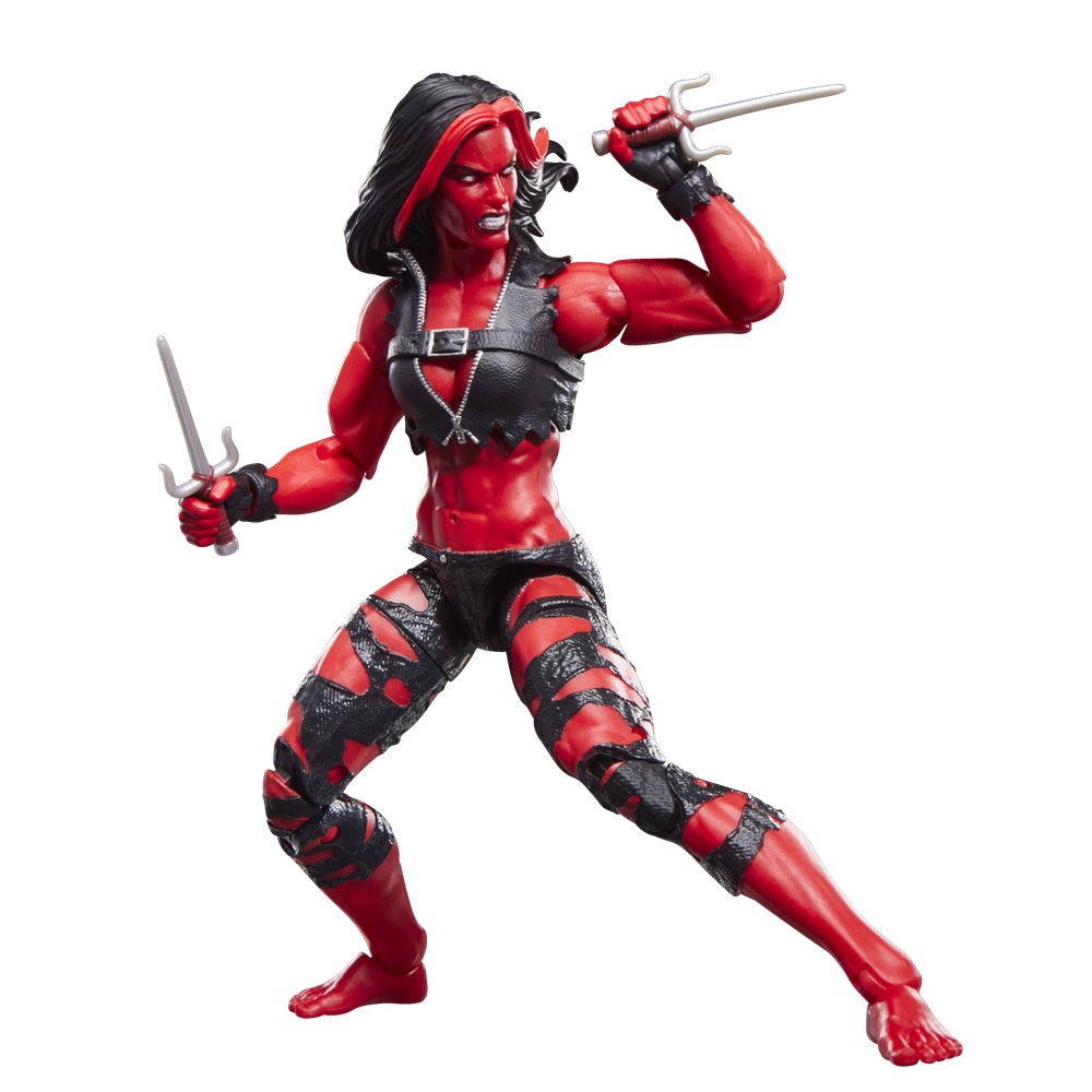 Figura hasbro marvel legends series hulk red she - hulk