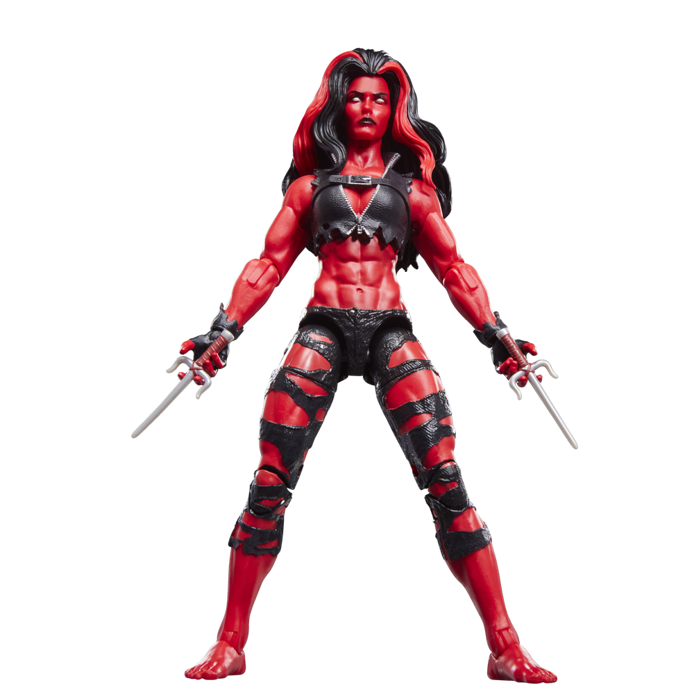 Figura hasbro marvel legends series hulk red she - hulk