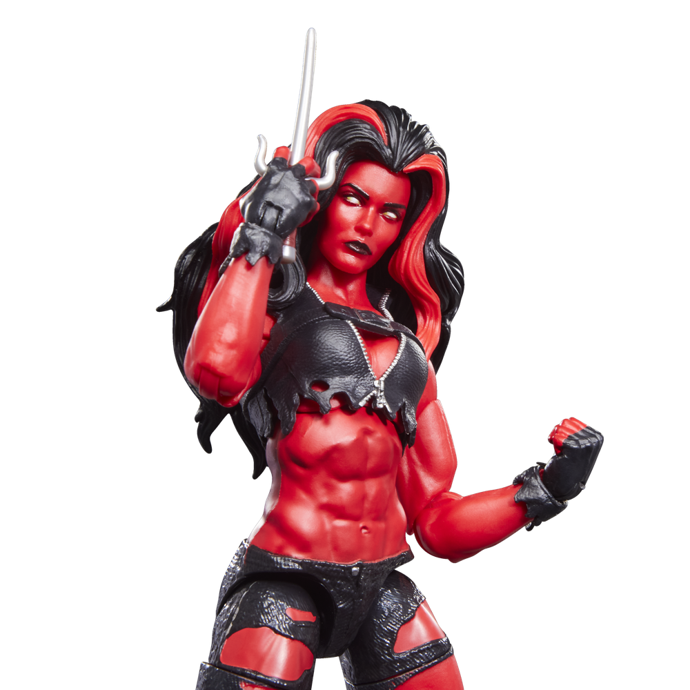 Figura hasbro marvel legends series hulk red she - hulk