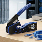 Crimpadora phasak rj45 fastcrimp profesional con pelacables td 020